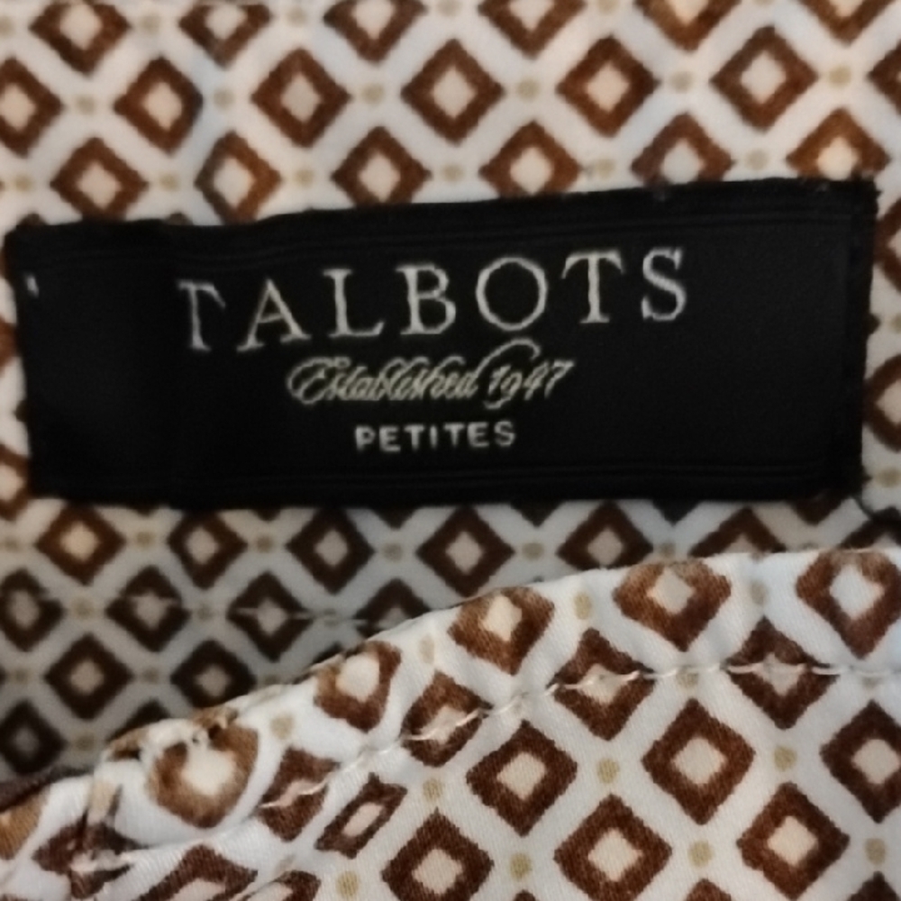 Talbots Geometric Print Pants - Picture 5 of 10